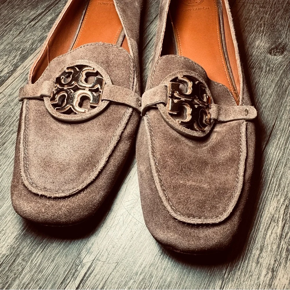 Tory Burch suede women loafers SZ 8 1/2 M